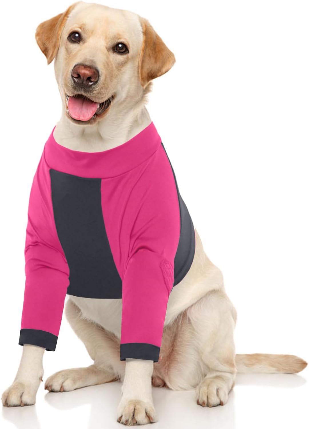 Detalle de LeLePet Dog Body Suit After Surgery – Rose Red, XL