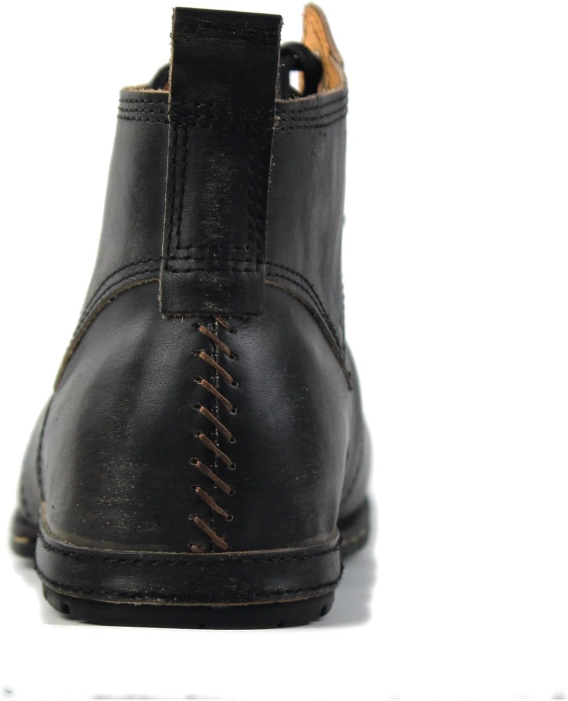 Detalle de OSSTONE Herren Leder Chukka-Stiefel Worker Biker Boots OS-6015-1-A-R