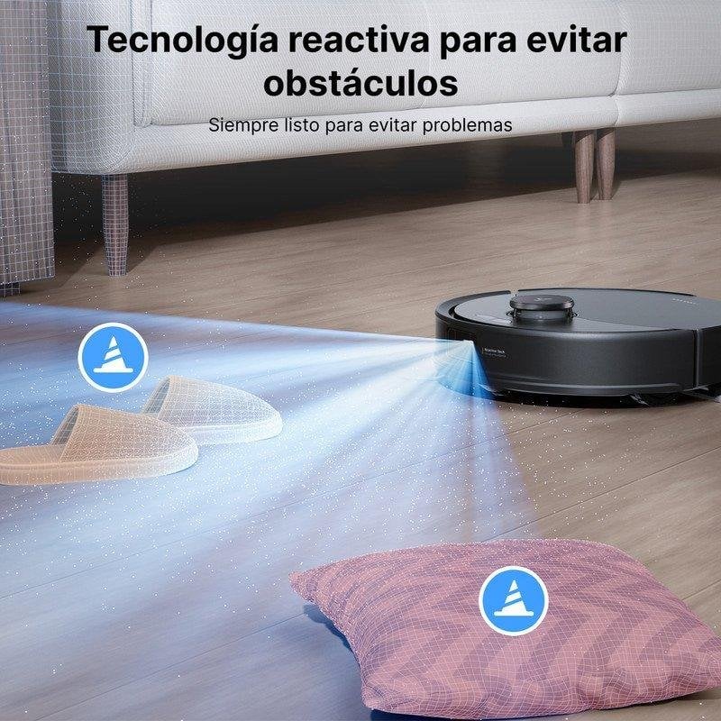 Detalle 2 de Roborock Q10 Pf+: robot aspirador y fregasuelos con navegación LiDAR y autovaciado