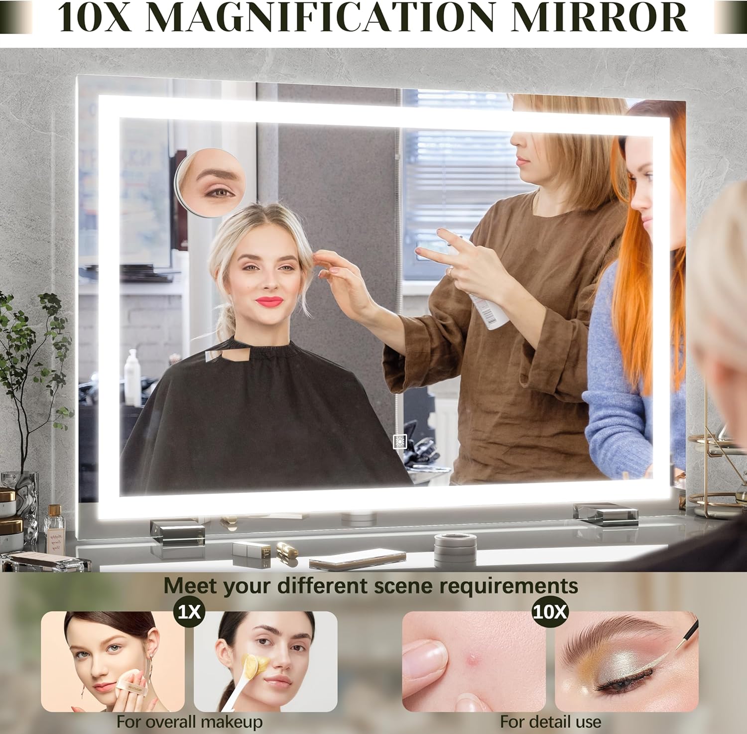 Thumbnail 6 de ROLOVE 32x22 Inch Lighted Vanity Mirror ⚙