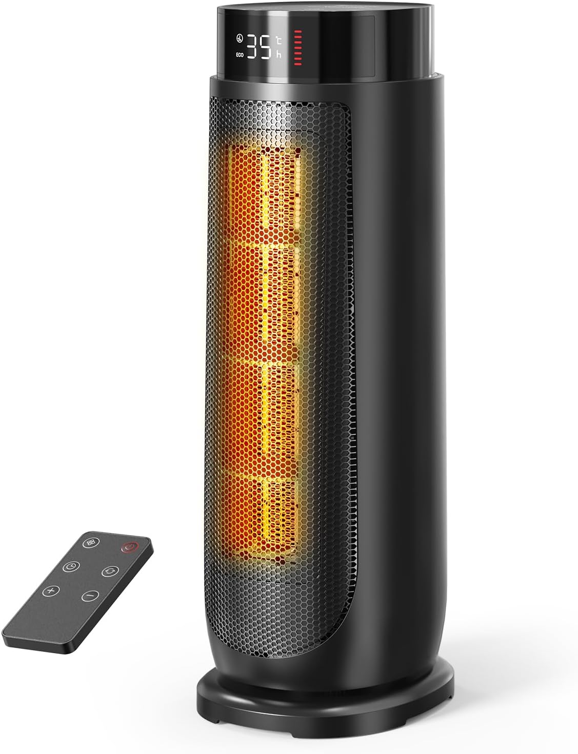 AROEVE Aroeve Electric Heater 2000W PTC Fan Heater with Remote, 90° Oscillation & 24H Timer