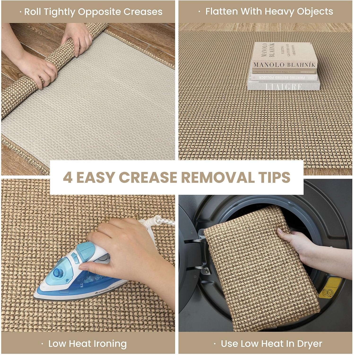 Thumbnail 1 de IOHOUZE Washable Runner Rug 2x12 with Non-Slip Rubber Back (Orange/Tan/Brown)