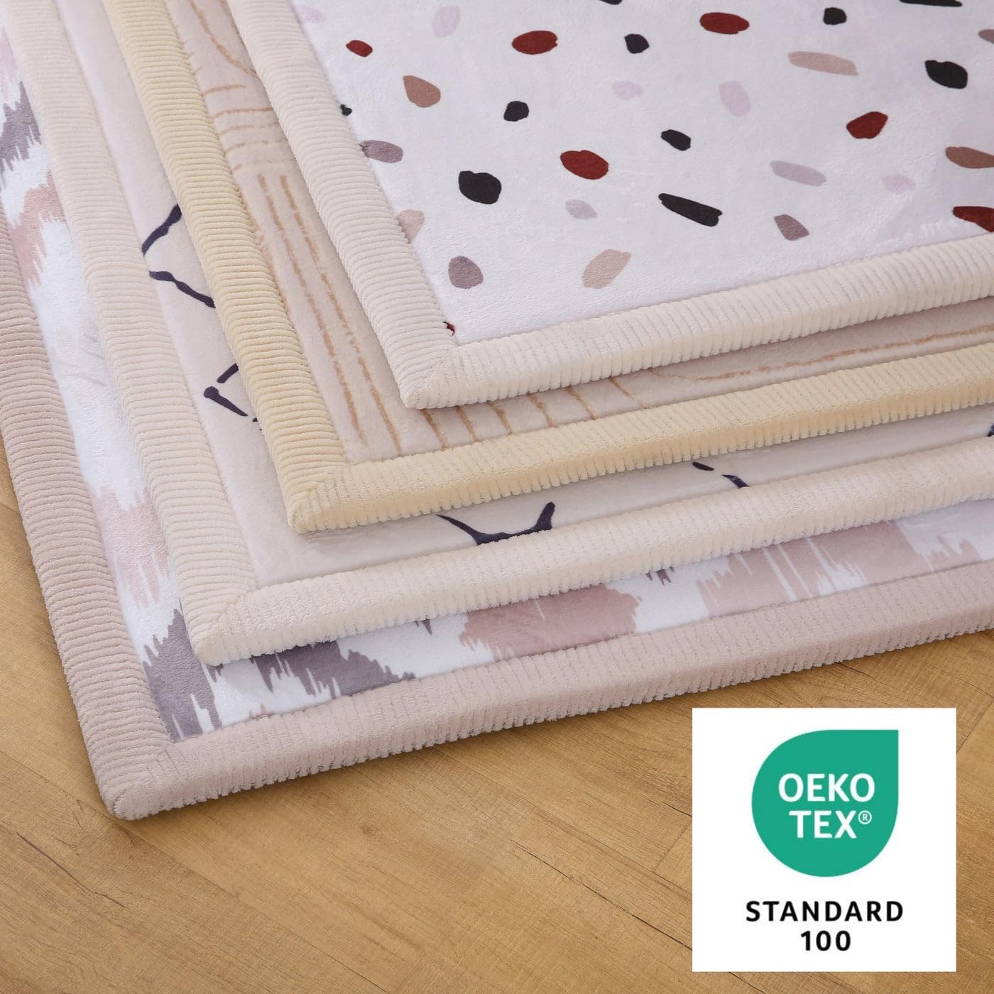 Thumbnail 5 de Hakuna Matte CloudSoft Baby Play Mat for Floor 60" x 80" Zen Garden (Coral Velvet)