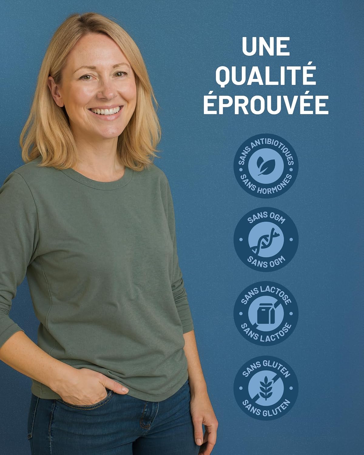 Detalle de Magnésium Bisglycinate 300 mg + Vitamine B6 PharmaZen (120 gélules vegan) pour le sommeil, le stress et la fatigue