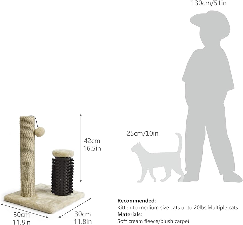 Thumbnail 4 de Amazon Basics Rascador para gatos 42 cm 🐱