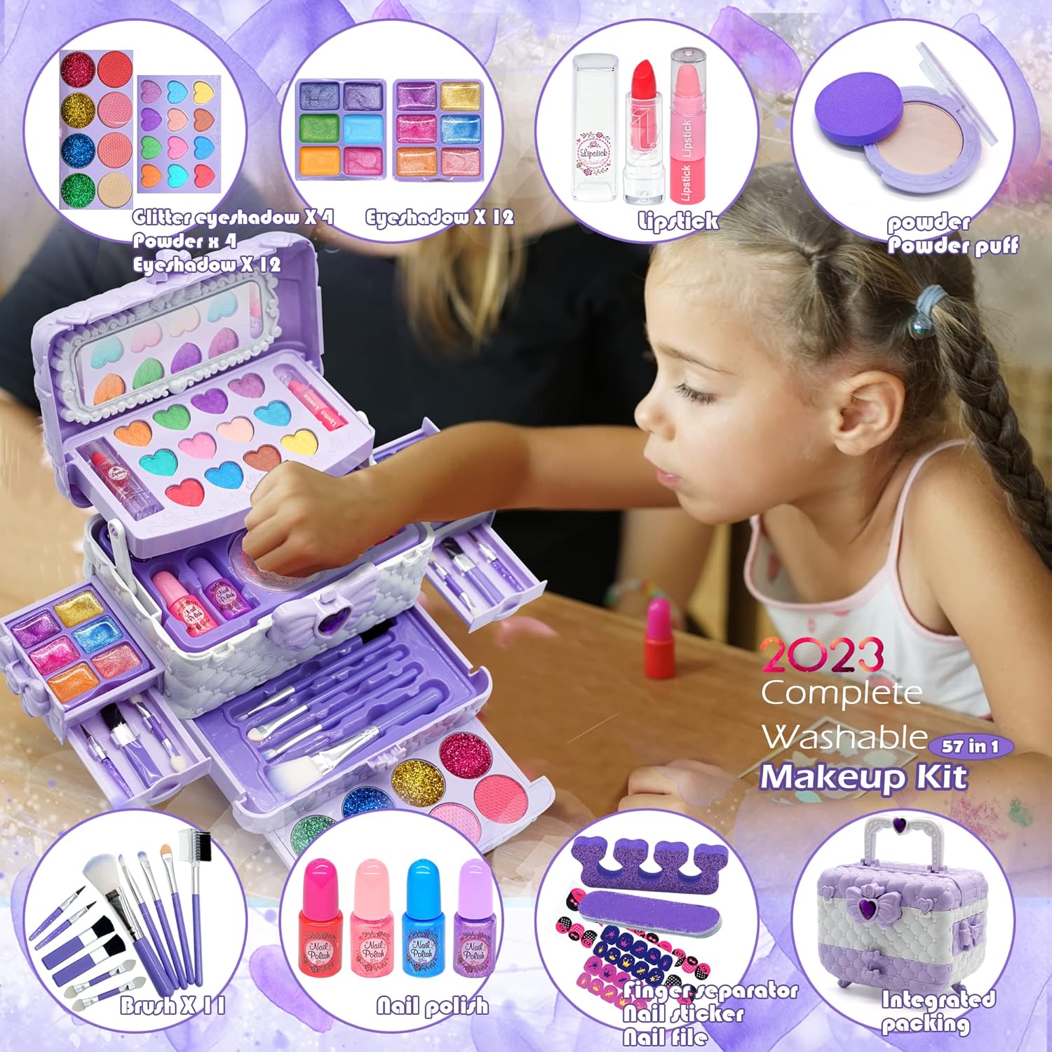 Thumbnail 1 de Kids Makeup Starter Kit washable for ages 4-12