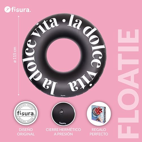 Detalle 2 de Fisura La Dolce Vita 120 cm flotador negro 🏊