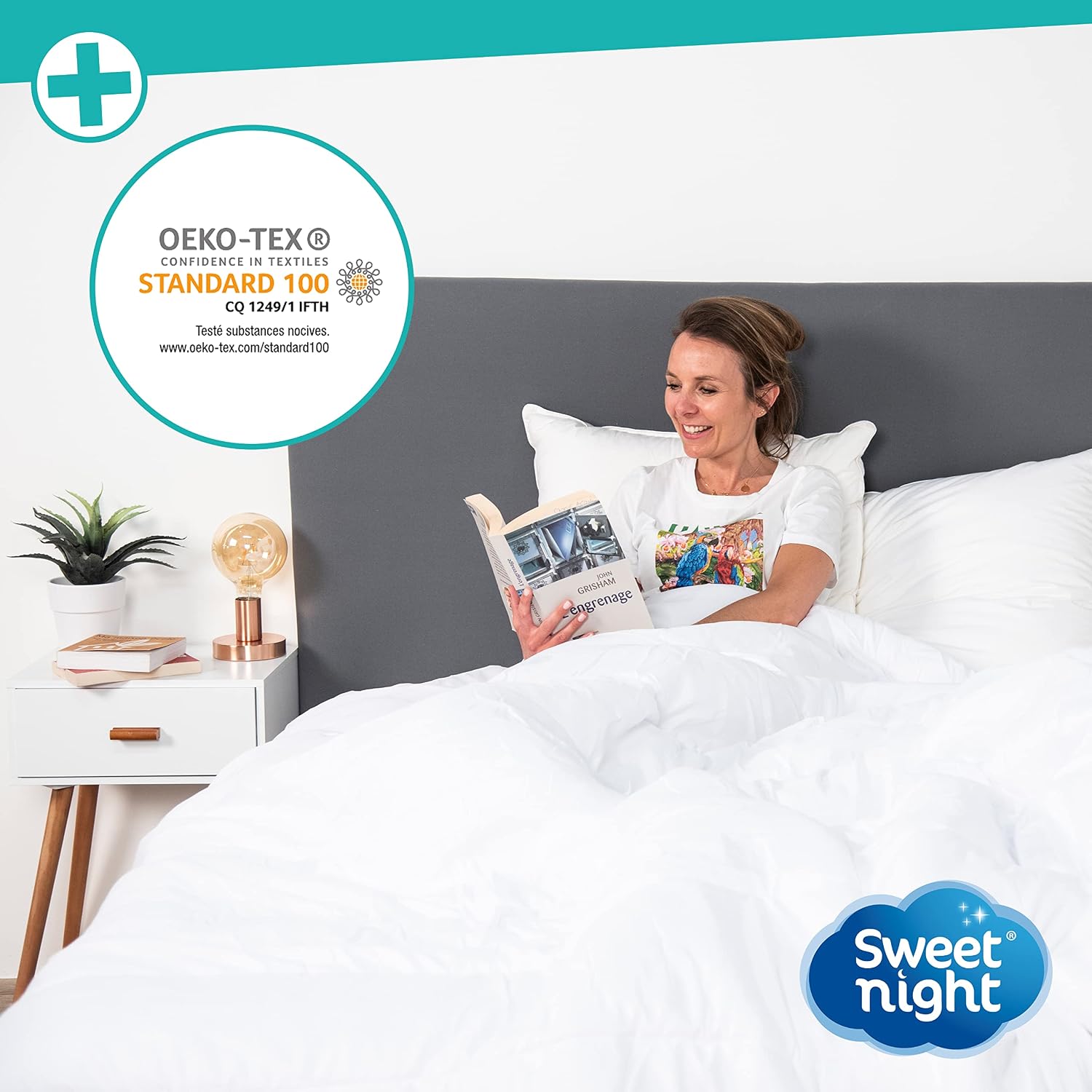 Thumbnail 4 de SWEET NIGHT Fodera integrale 160x200 cm