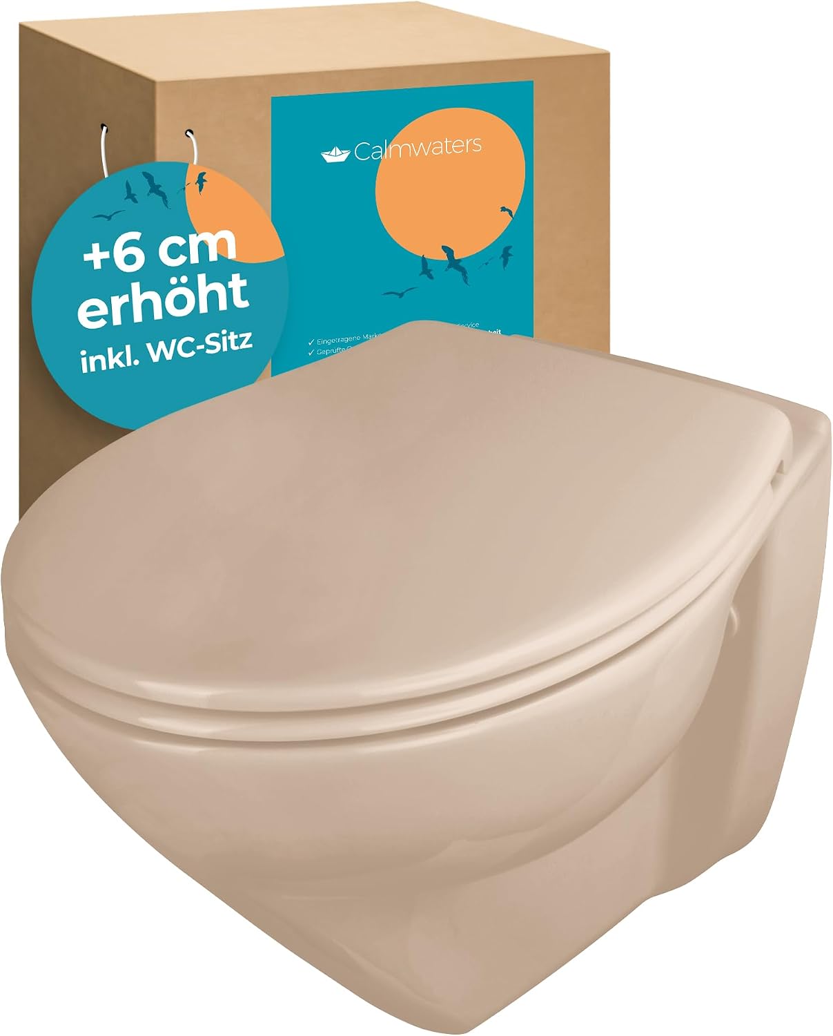 Detalle de Calmwaters Wand-WC spülrandlos Modern Plus 6 cm