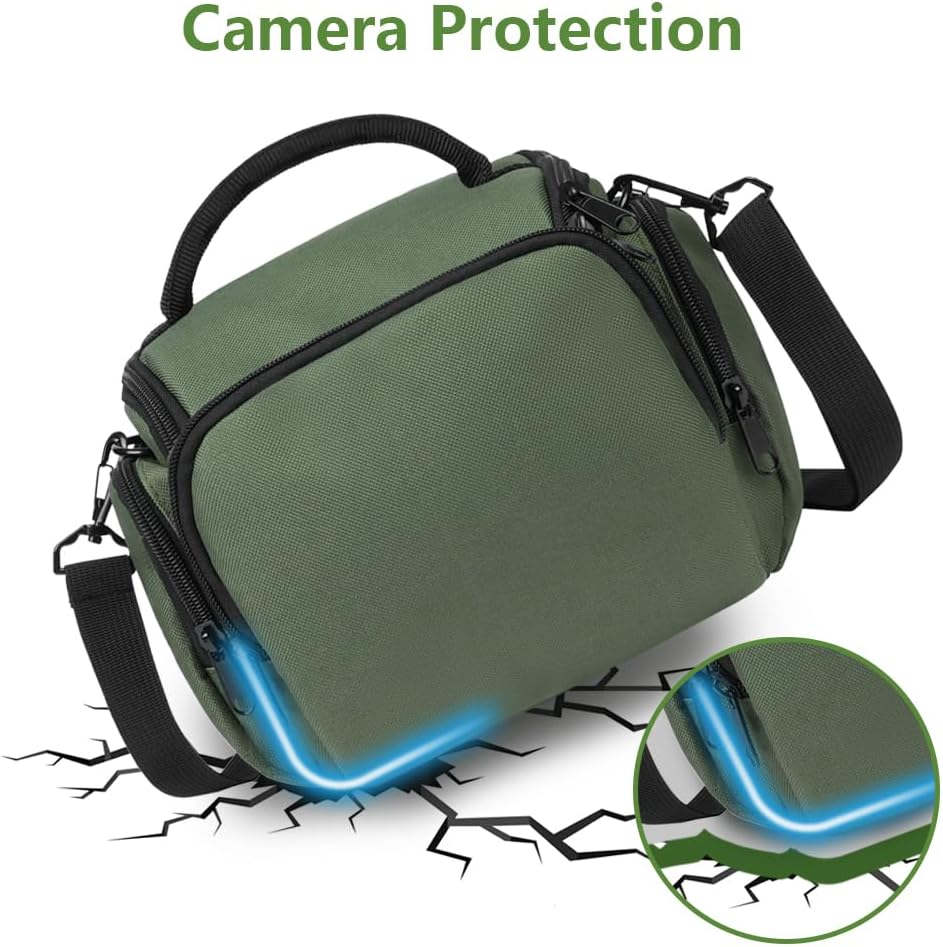 Thumbnail 3 de Ainiv DSLR Camera Bag: Waterproof, Anti-Shock Case for 1 Camera + 2 Lenses