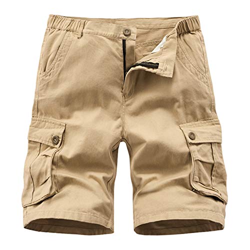 Imagen de APTRO Mens Cargo Shorts Combat Casual Cotton Shorts with Multi Pockets – CS05 Khaki en OfertitasTOP