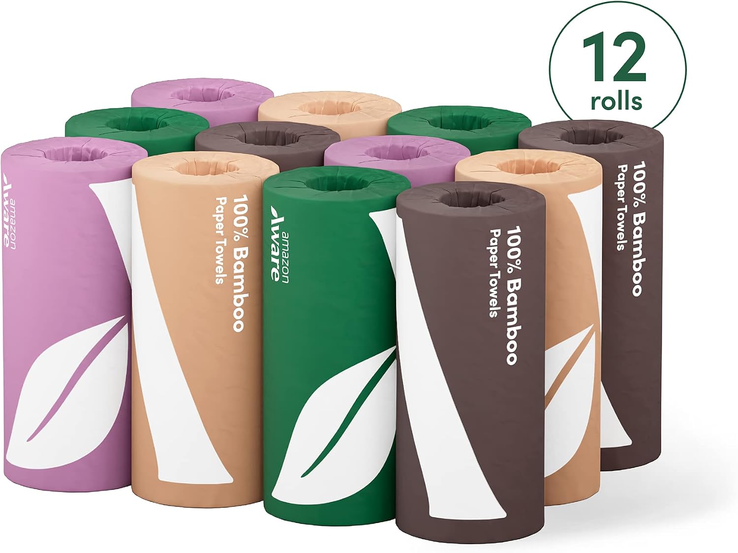Thumbnail 6 de Amazon Aware Bamboo Paper Towels, 12 Rolls (2-ply), FSC Certified, Plastic-Free