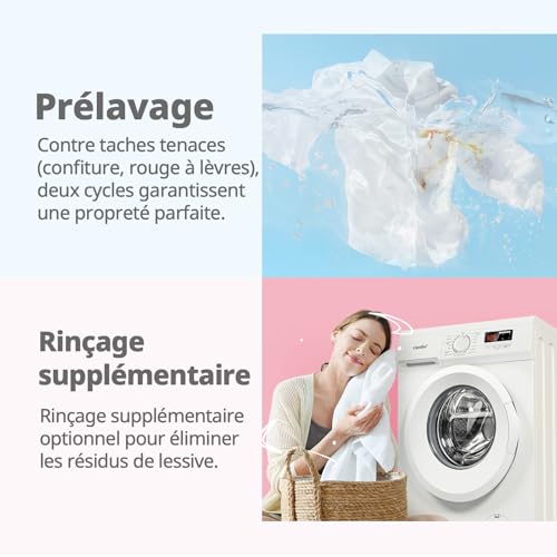Thumbnail 6 de COMFEE Lave-Linge 8 KG CFE12EW80/W-FR : performance silencieuse et efficacité énergétique pour petits espaces