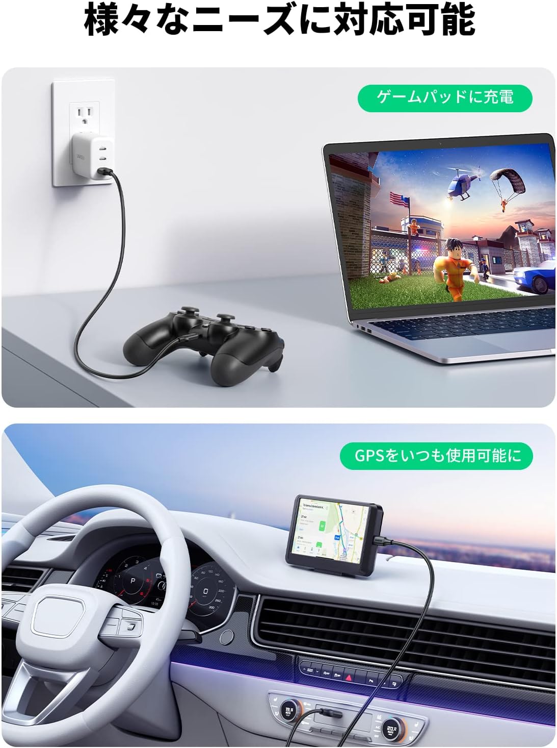 Detalle de UGREEN ミニUSBケーブル USB-Aオス-miniBオス 1m、USB 2.0・金メッキ端子