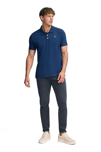 Detalle de Polo Club Polo Uomo Manica Corta Regular Fit in Cotone Morbido con Collo Cannetè e Ricamo Rigby Go
