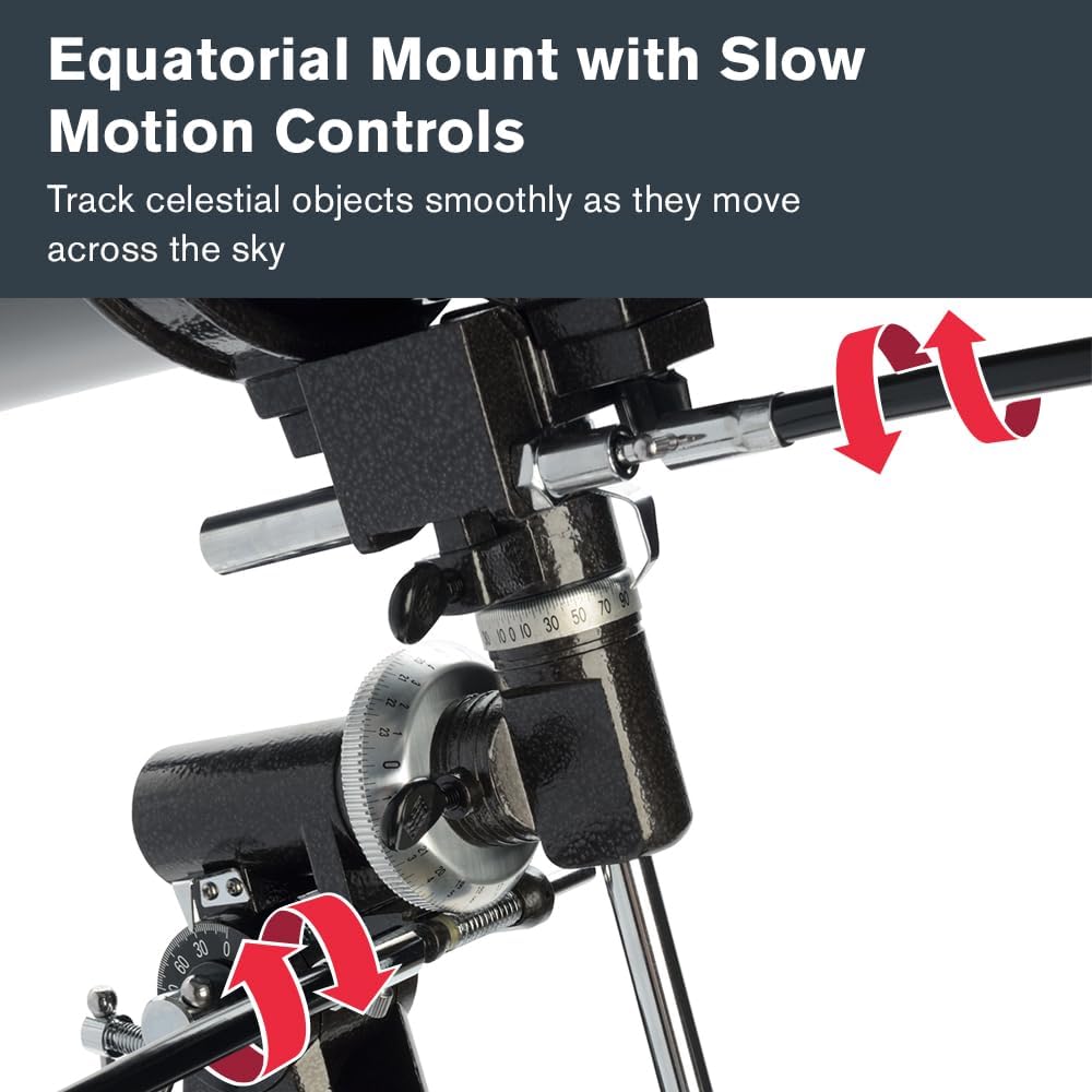 Thumbnail 1 de Celestron 21045 PowerSeeker 114EQ Reflector Telescope – Monture équatoriale, entrée
