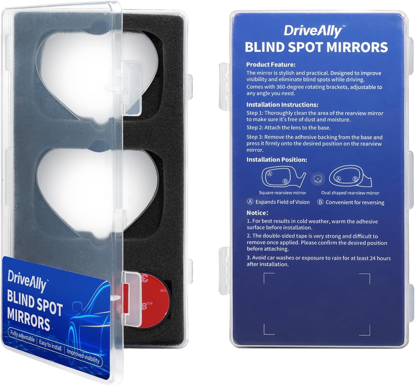 Detalle 2 de DriveAlly blind spot mirrors, 2-piece set
