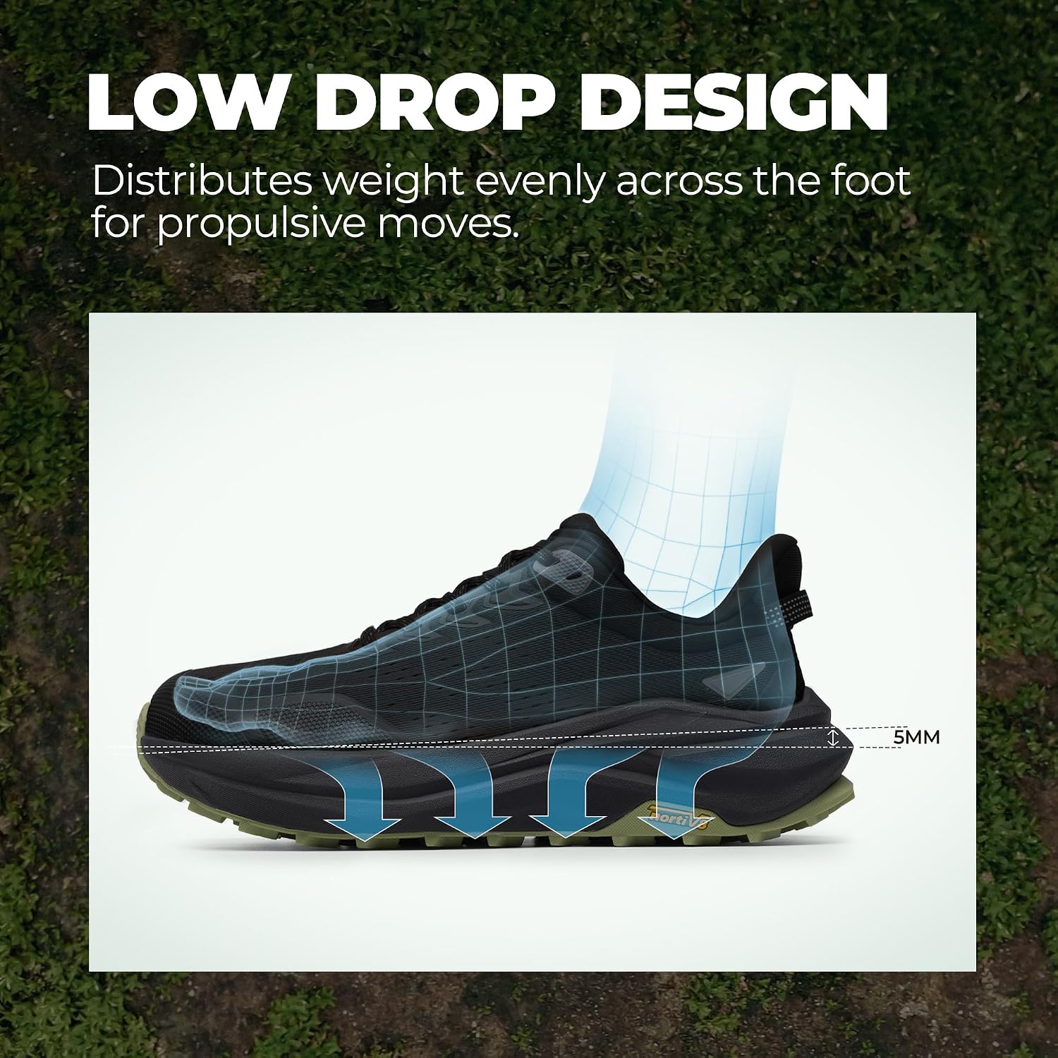 Thumbnail 2 de NORTIV 8 Wide Toe Box Trail Running Shoes