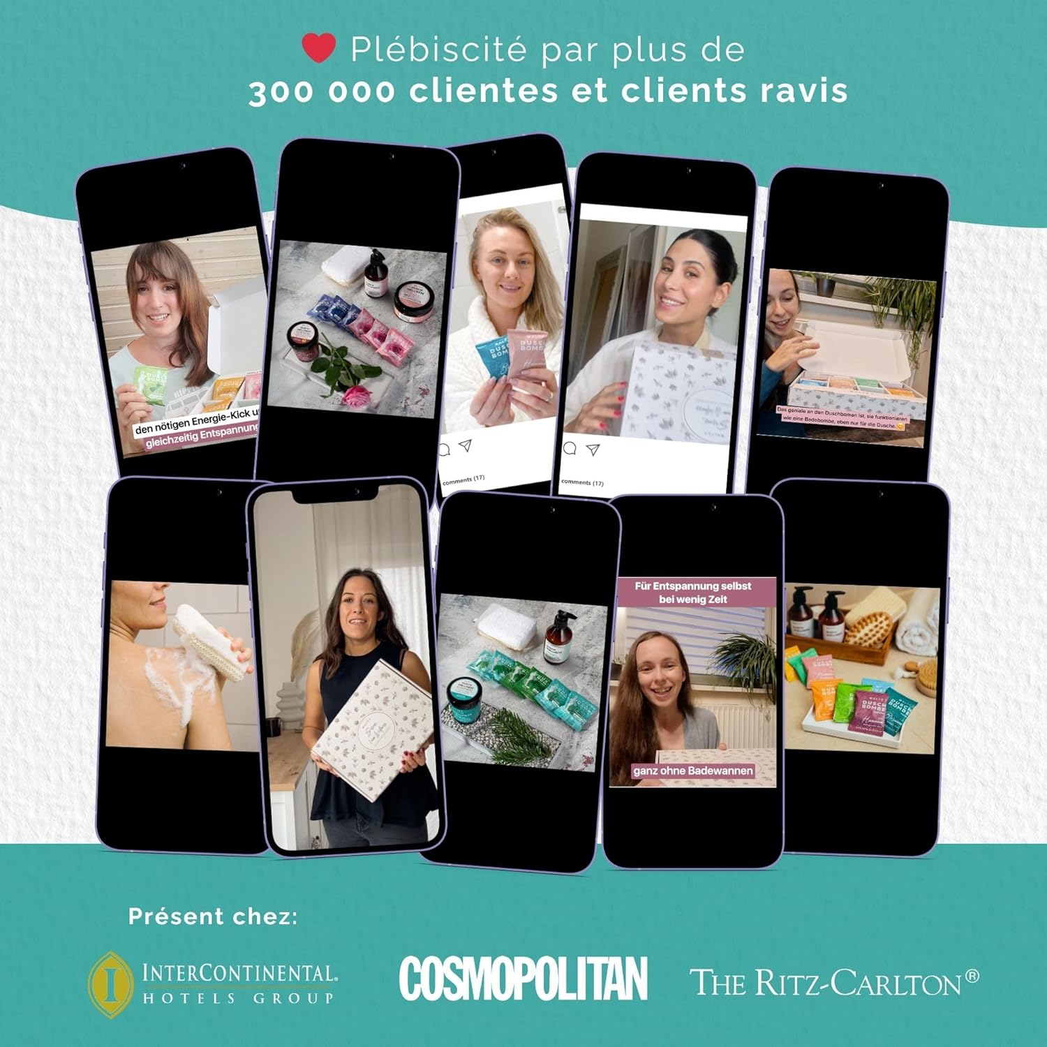 Thumbnail 5 de WALTZ 7 Set de bombes de douche Épicéa – coffret 32 sachets, aromathérapie pour douche