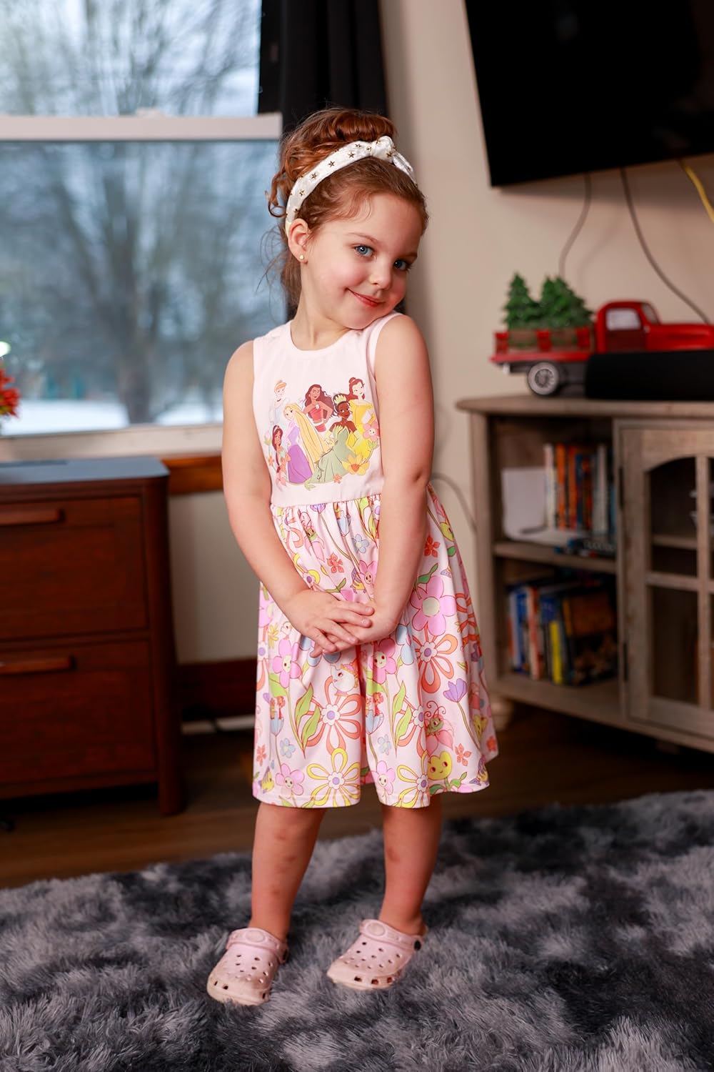 Thumbnail 3 de Disney Princess Multi-Character Dress for Girls: Sleeveless & Short Sleeve Summer Outfit