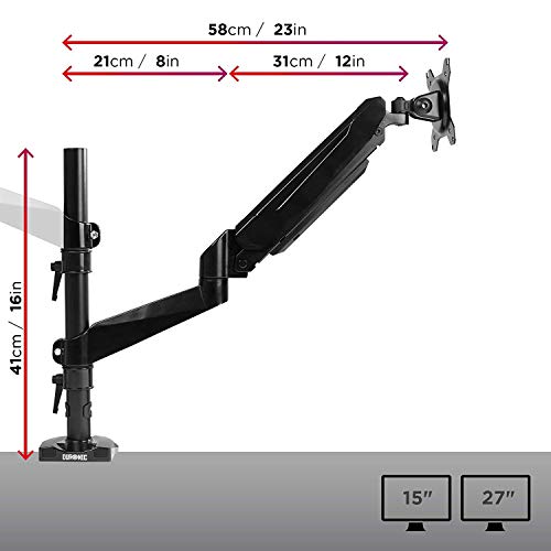 Detalle 2 de Duronic DMG52 Brazo doble para 2 monitores 8 kg