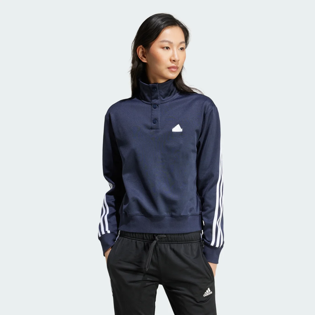 Thumbnail 2 de Adidas Chaqueta Iconic Wrapping Snap 3 bandas – azul