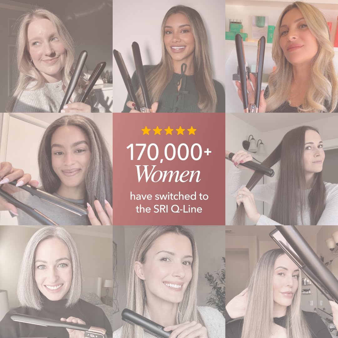Thumbnail 6 de SRILabs StyleQ Flat Iron Hair Straightener Styler with GraphFlow Tech, Infrared Light Therapy, Negative Ions