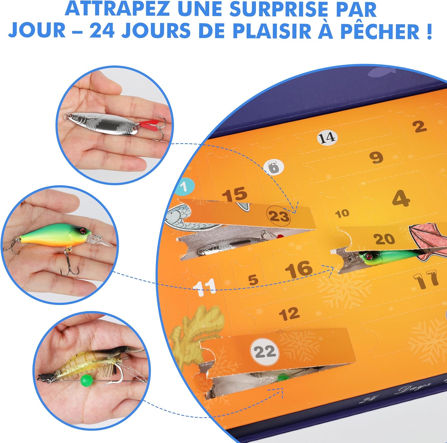 Detalle de TRUSCEND kit leurres de pêche 24 pièces