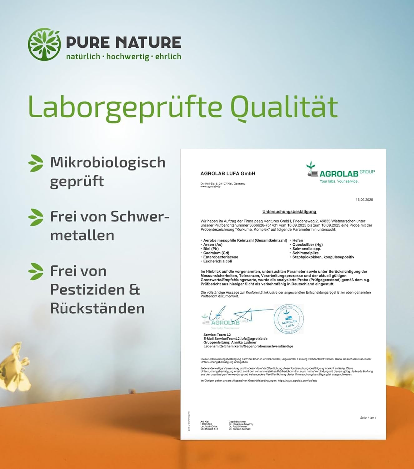 Thumbnail 4 de Pure Nature Kurkuma Komplex hochdosiert – 90 Kapseln mit Curcumin, Piperin und Vitamin C