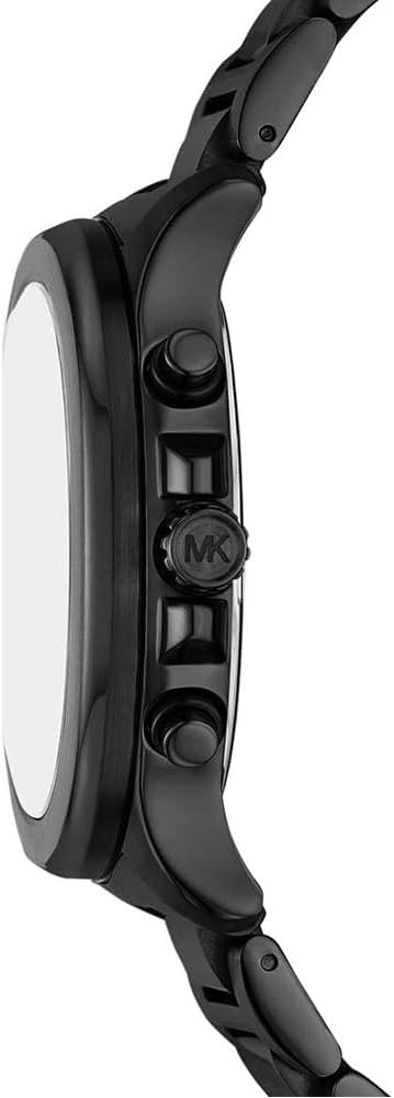 Detalle de Michael Kors Sage da uomo: cronografo al quarzo, cassa 44 mm e cinturino in acciaio