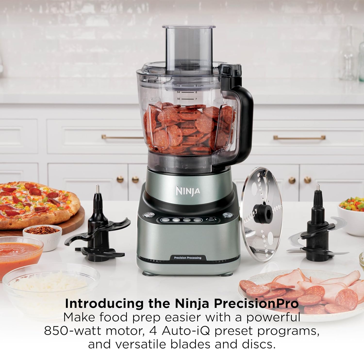 Thumbnail 1 de Ninja PrecisionPro 2.1L Food Processor BZ651UK with 4 Auto-iQ presets