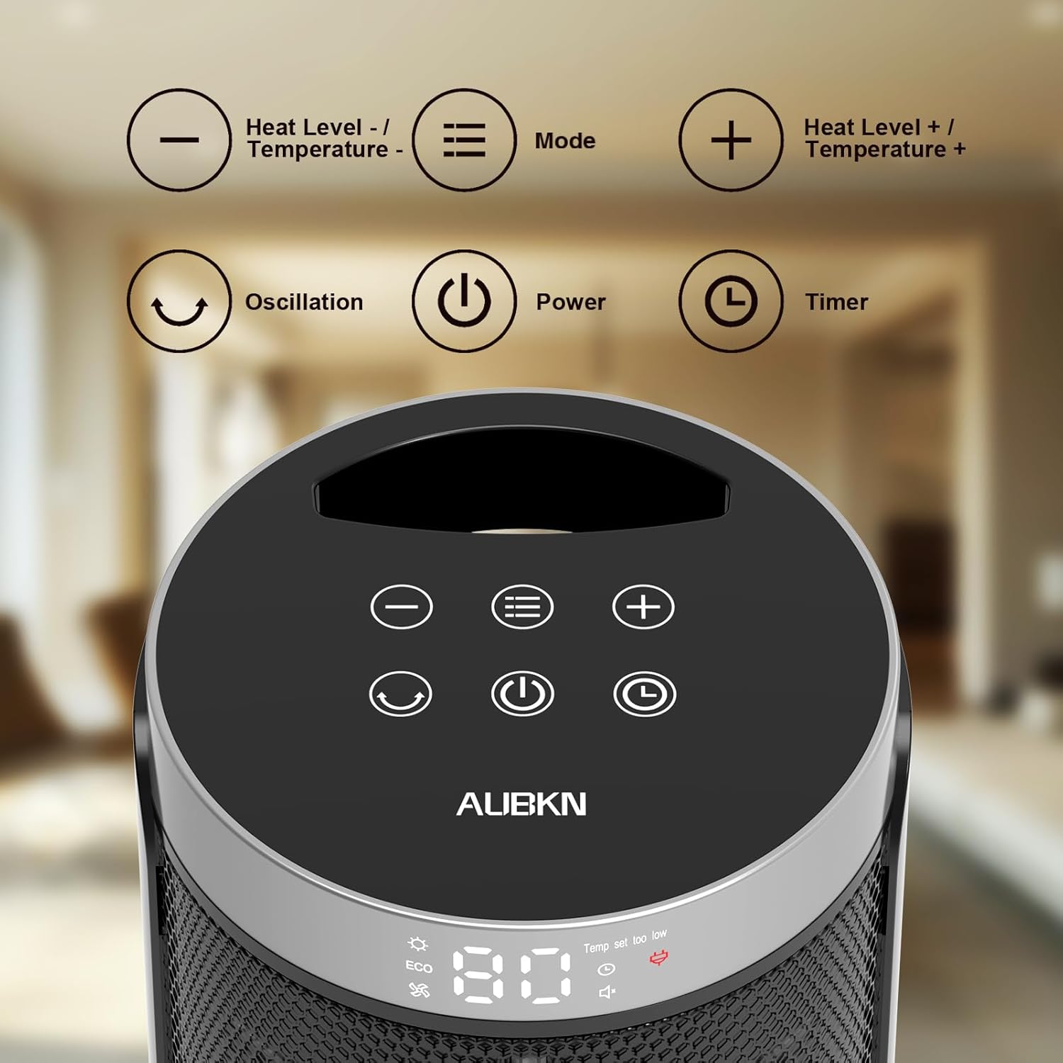 Detalle 2 de WINHL Space Heater 1500W ♨