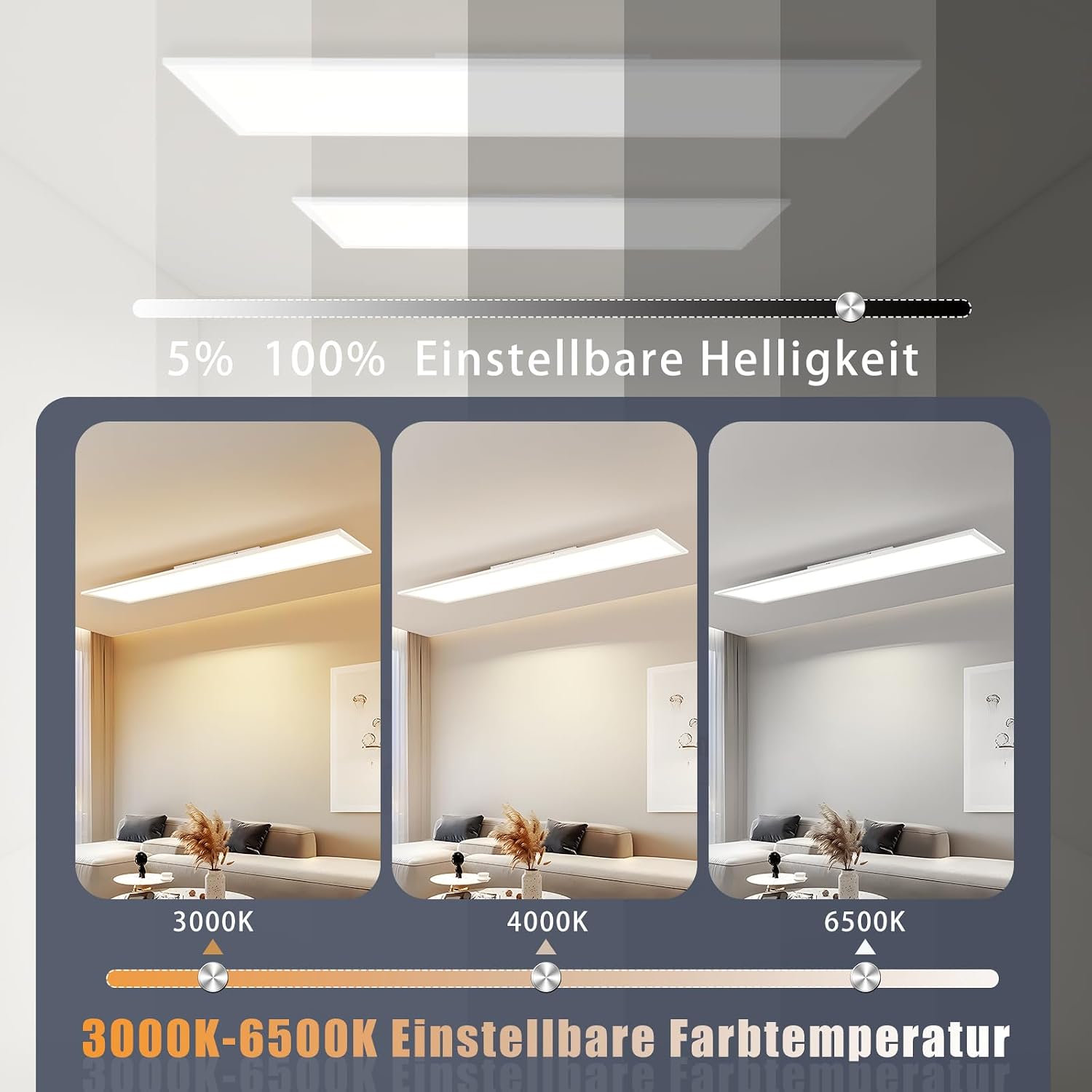 Thumbnail 2 de CBJKTX LED Panel Deckenleuchte