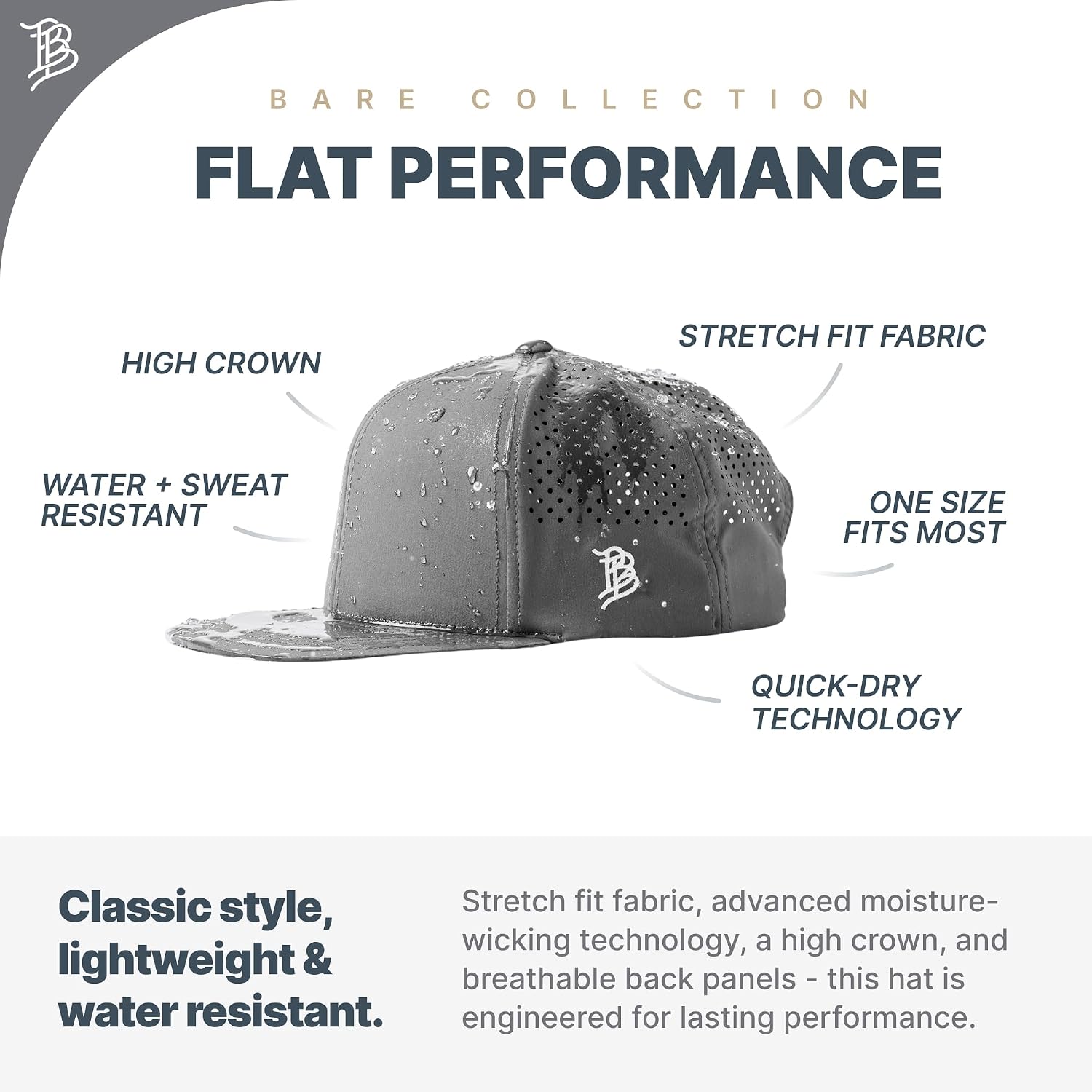 Thumbnail 3 de Officially Licensed NCAA Tennessee Flat Performance Team Logo Cap (PVC) with Laser-Perforated Vent Panels