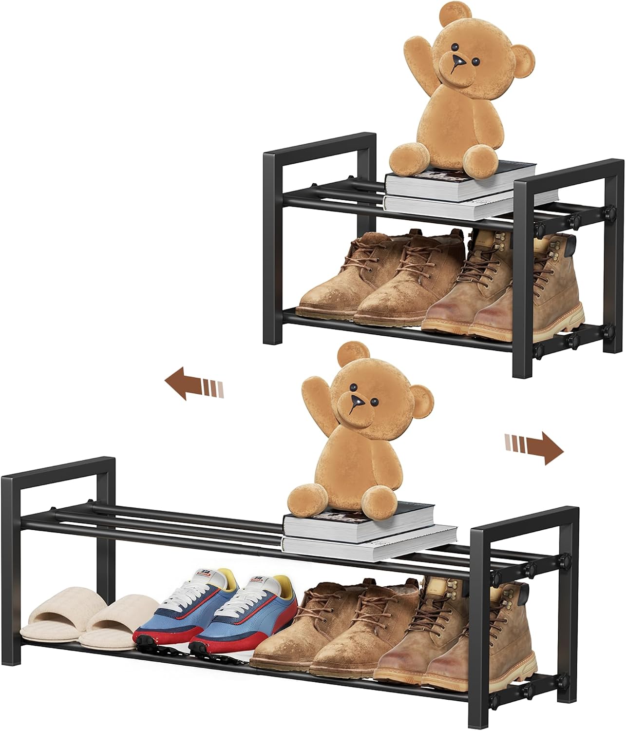 Detalle de HDDTTZ Expandable Shoe Rack, 2-Tier