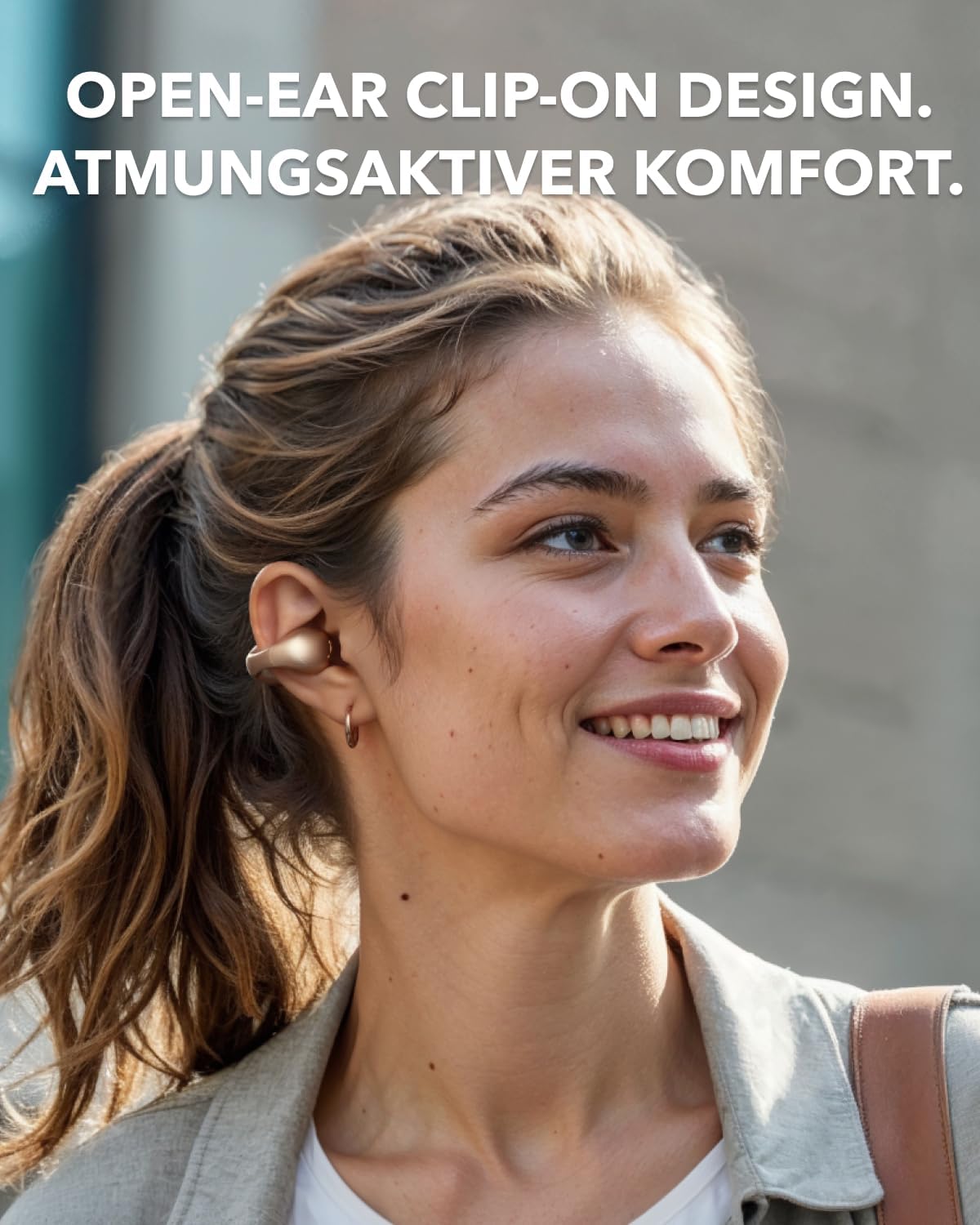 Detalle 2 de soundcore C40i von Anker – Open-Ear Earbuds mit Clip-On Design