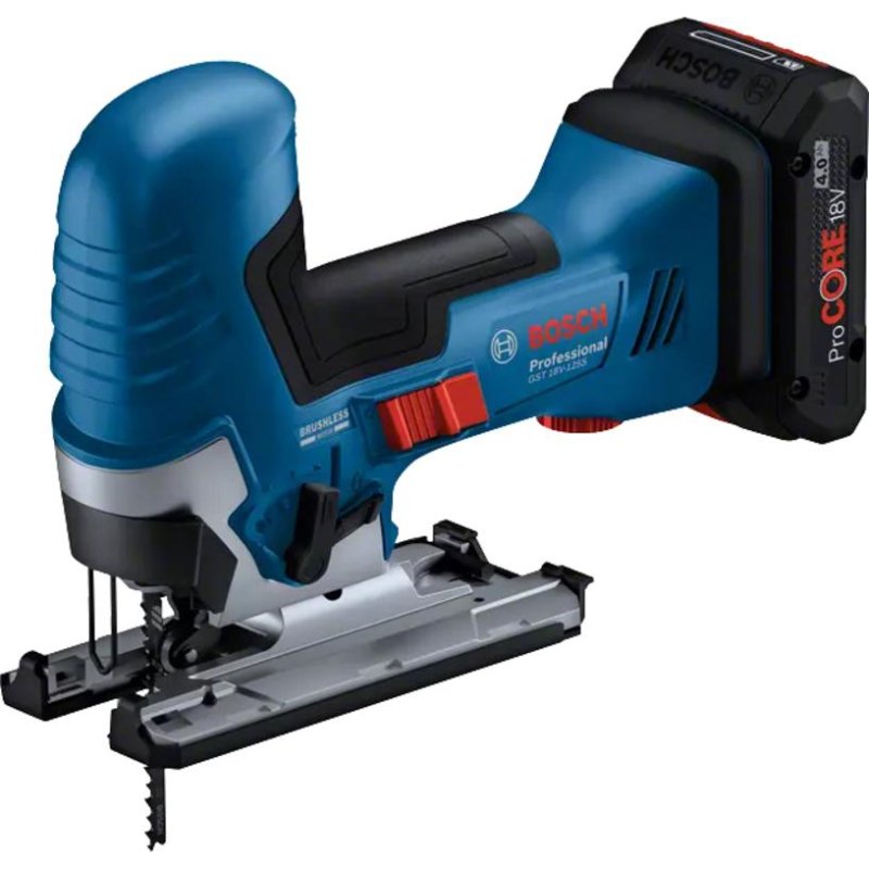 Detalle 2 de Bosch GST 18V-125 S PROFESSIONAL: sierra circular sin escobillas para trabajos de corte en 18V