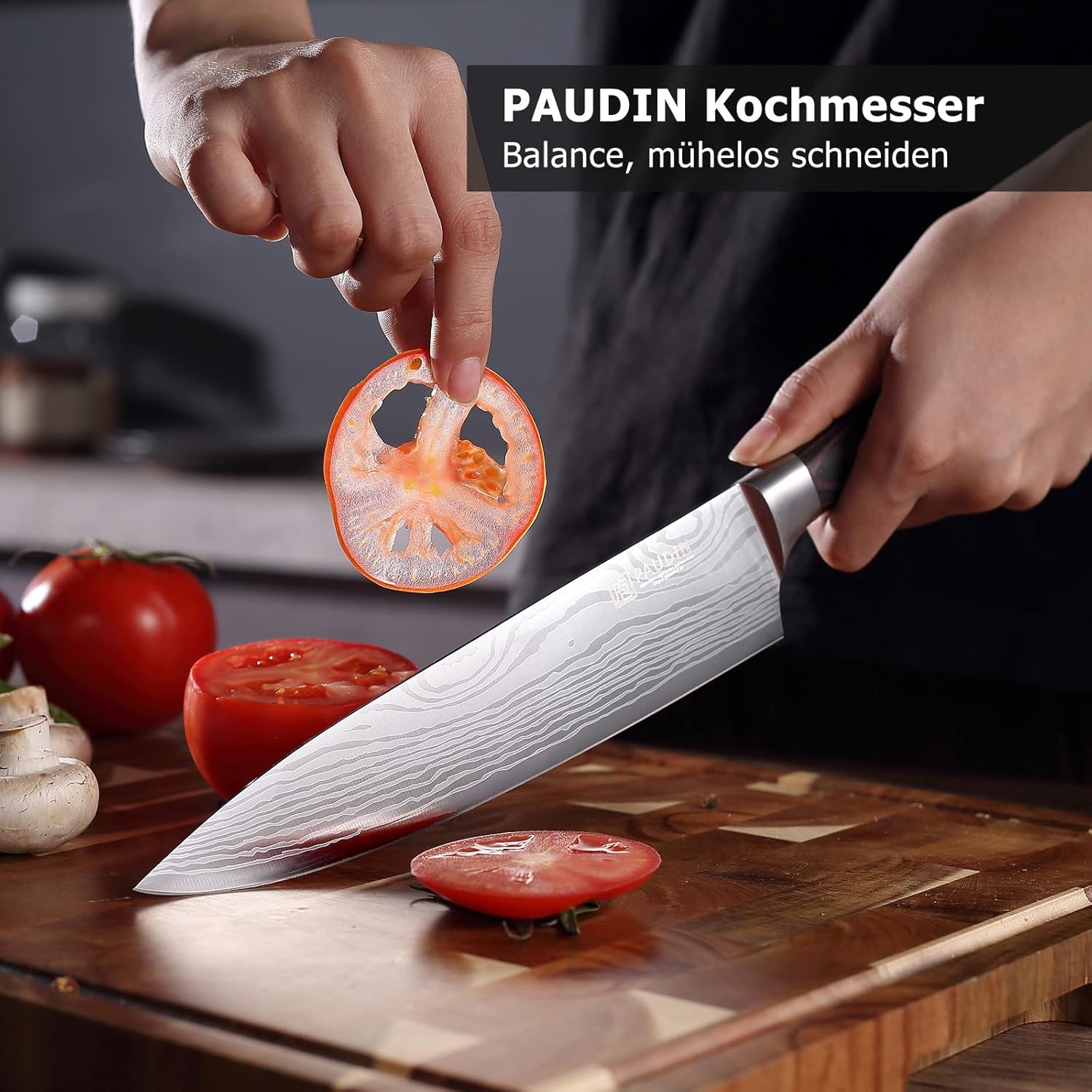 Detalle de Juego de cuchillos PAUDIN de 14 piezas para cocina 🍽