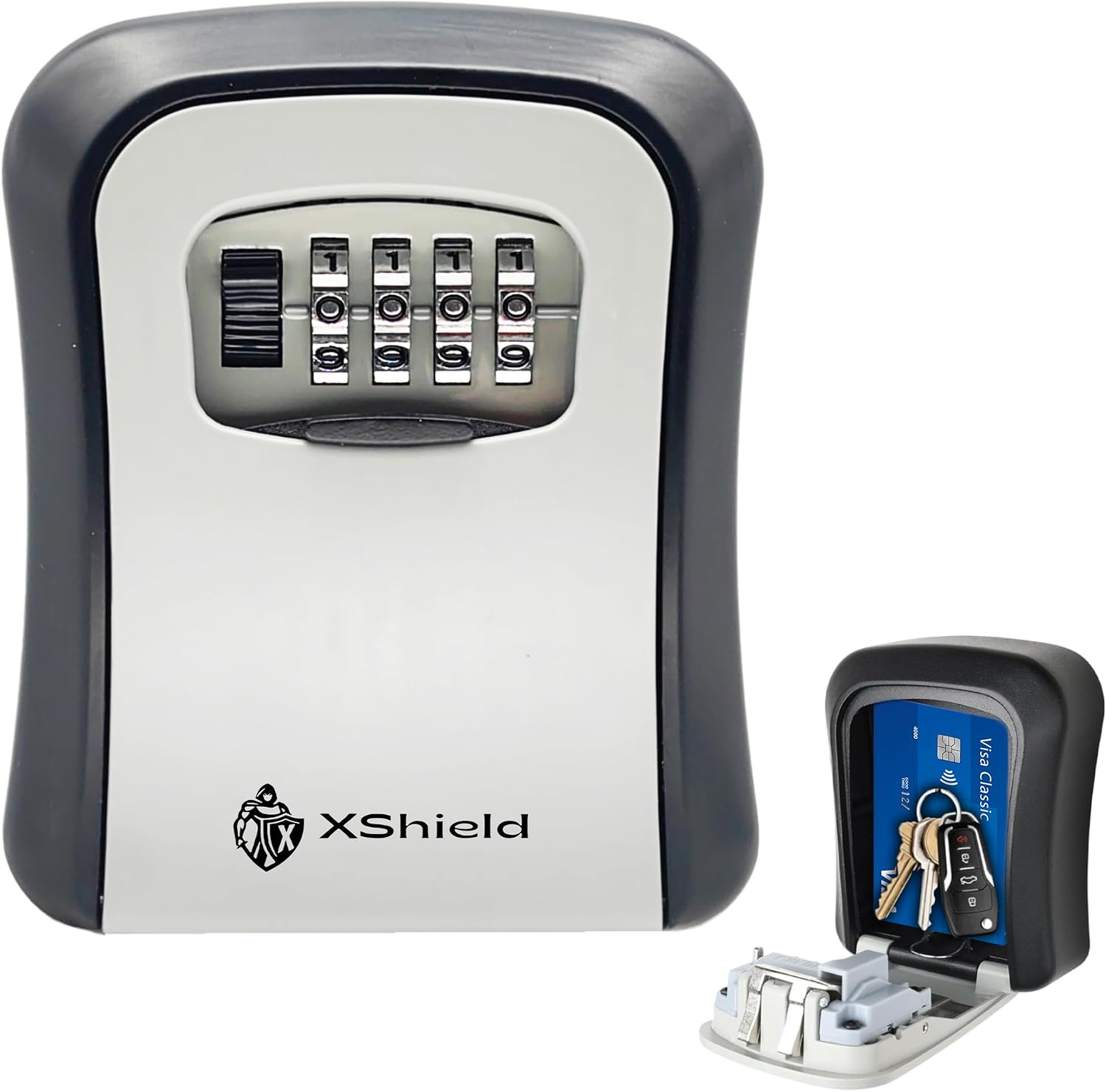 Thumbnail 6 de XShield 12-digit Combination Key Safe: Wall-mount Weatherproof Lock Box with Large Capacity
