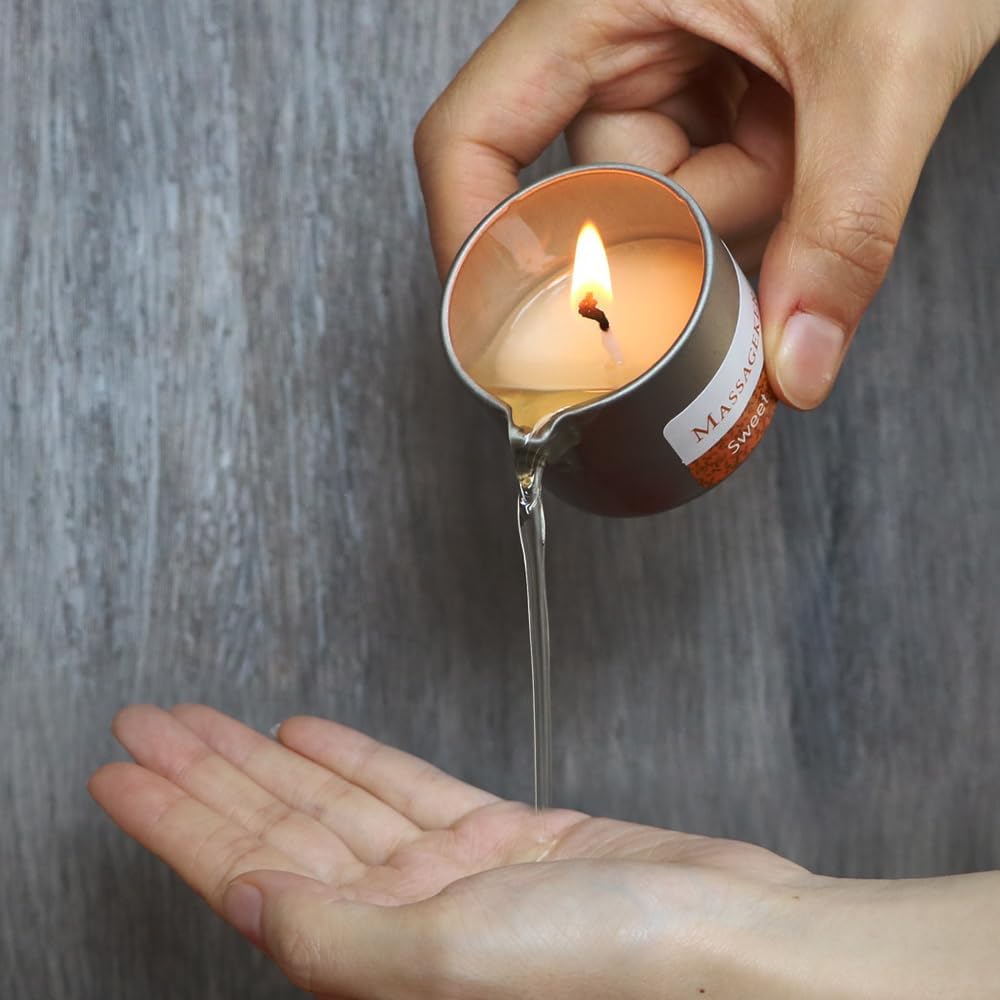 Thumbnail 4 de Massage Oil Candle Low Temp Scented Candle for Body SPA – Vanille, 50 ml – Geschenkset