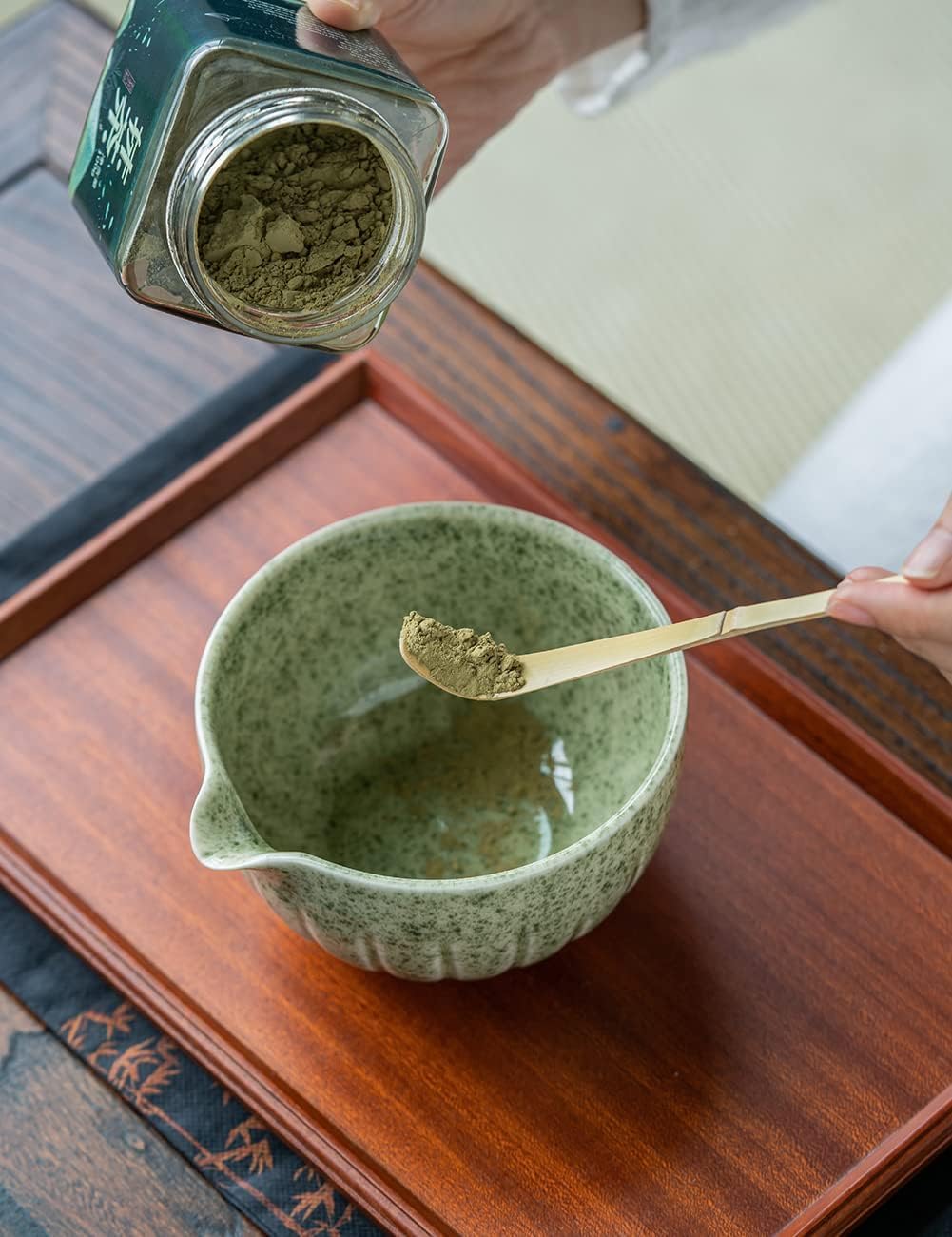 Thumbnail 1 de TANG PIN Matcha Set (15 oz) with Match Bowl, Bamboo Whisk, Scoop, and Chasen Holder