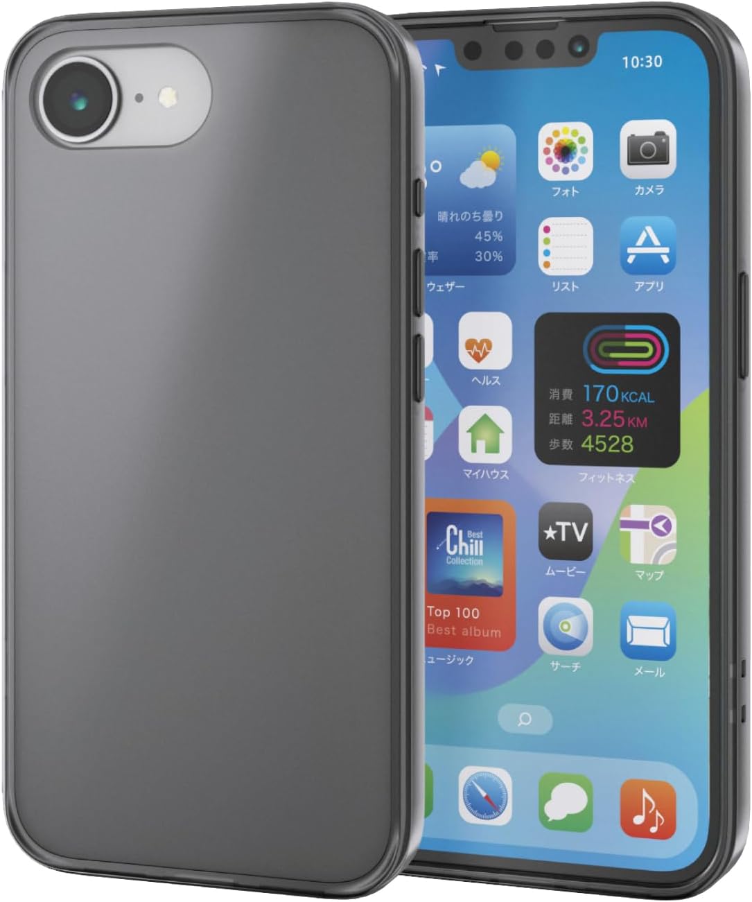 Detalle de エレコム PMWA25SHVCK3BK iPhone 16eケース 耐衝撃・レンズ保護・ワイヤレス充電対応