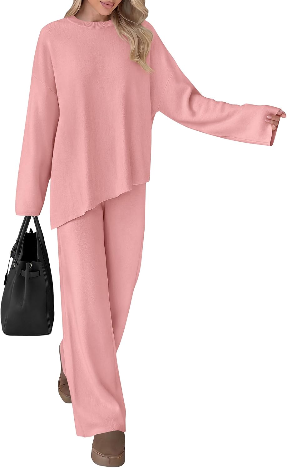 Detalle de PRETTYGARDEN Women's Sweater Set, Fine Knit