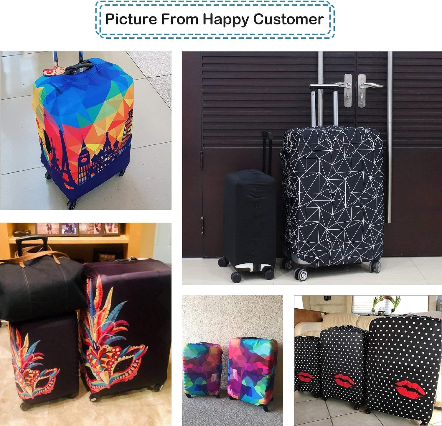 Thumbnail 6 de Explore Land Travel Luggage Cover Suitcase Protector (fits 18–32 inch cases)