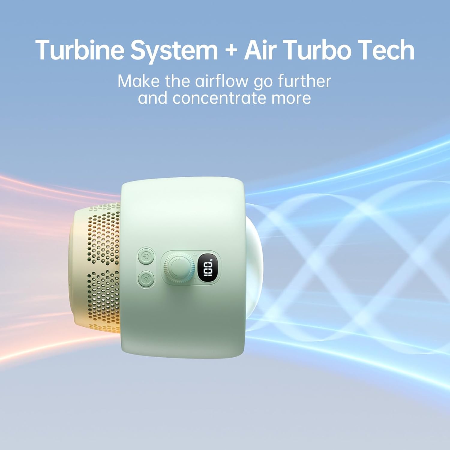 Thumbnail 1 de JISULIFE Ventilatore per passeggino grande: aria purificata, sicurezza senza pale e batteria ricaricabile