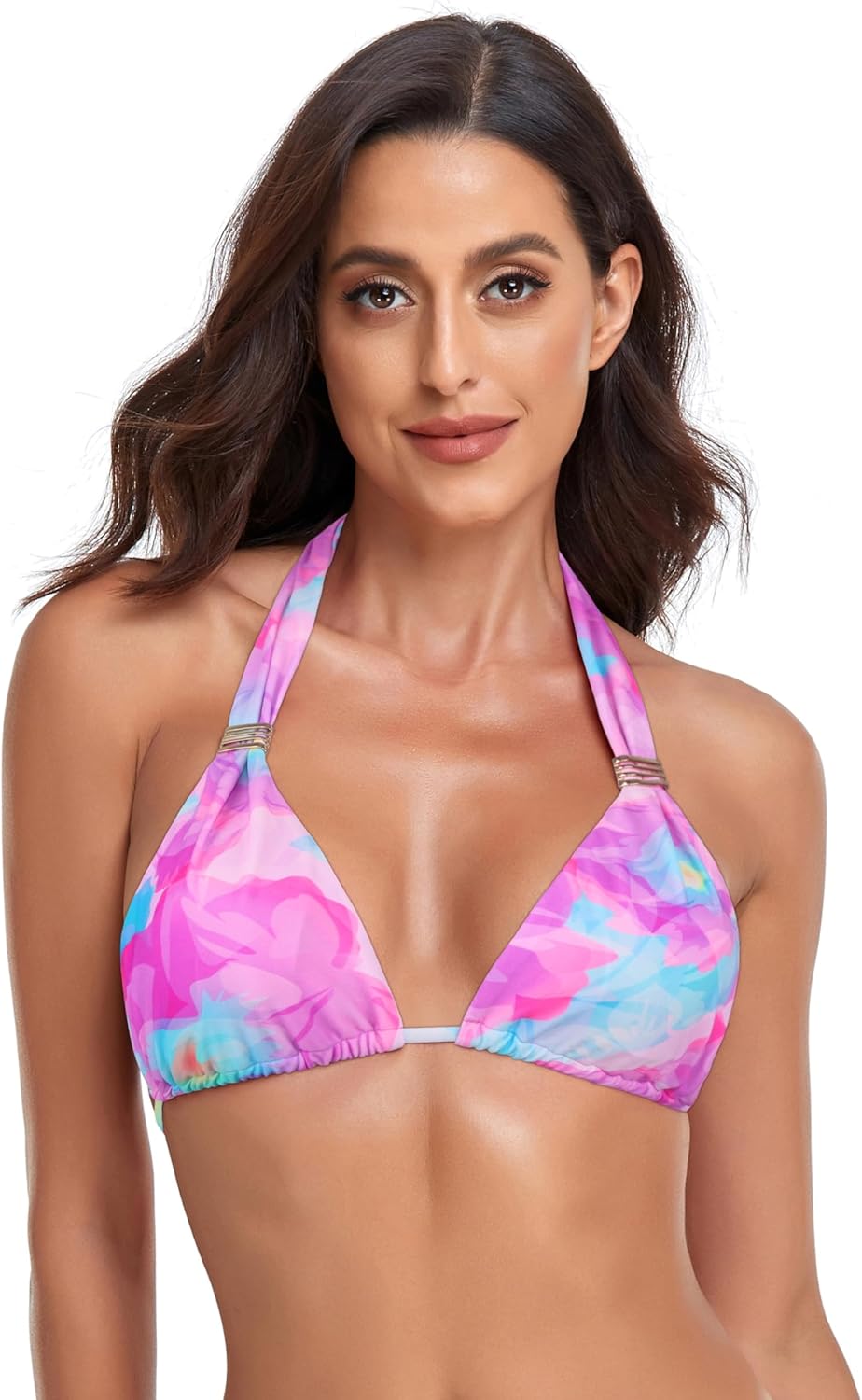 Thumbnail 1 de RELLECIGA Reggiseno bikini triangolo classico con dettagli gioiello dorati