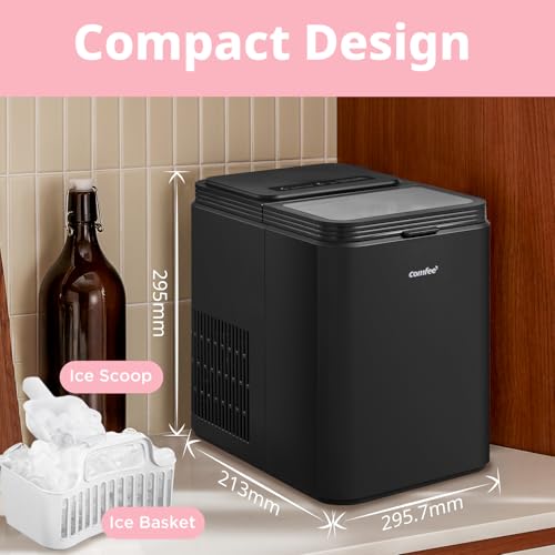 Thumbnail 5 de COMFEE' Countertop Ice Maker RC I12BL1UK(E): 12 kg/24H Compact Ice on Demand
