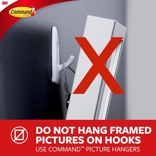 Thumbnail 6 de Command Large Outdoor Brushed Nickel Metal Hook with 2 Adhesive Strips