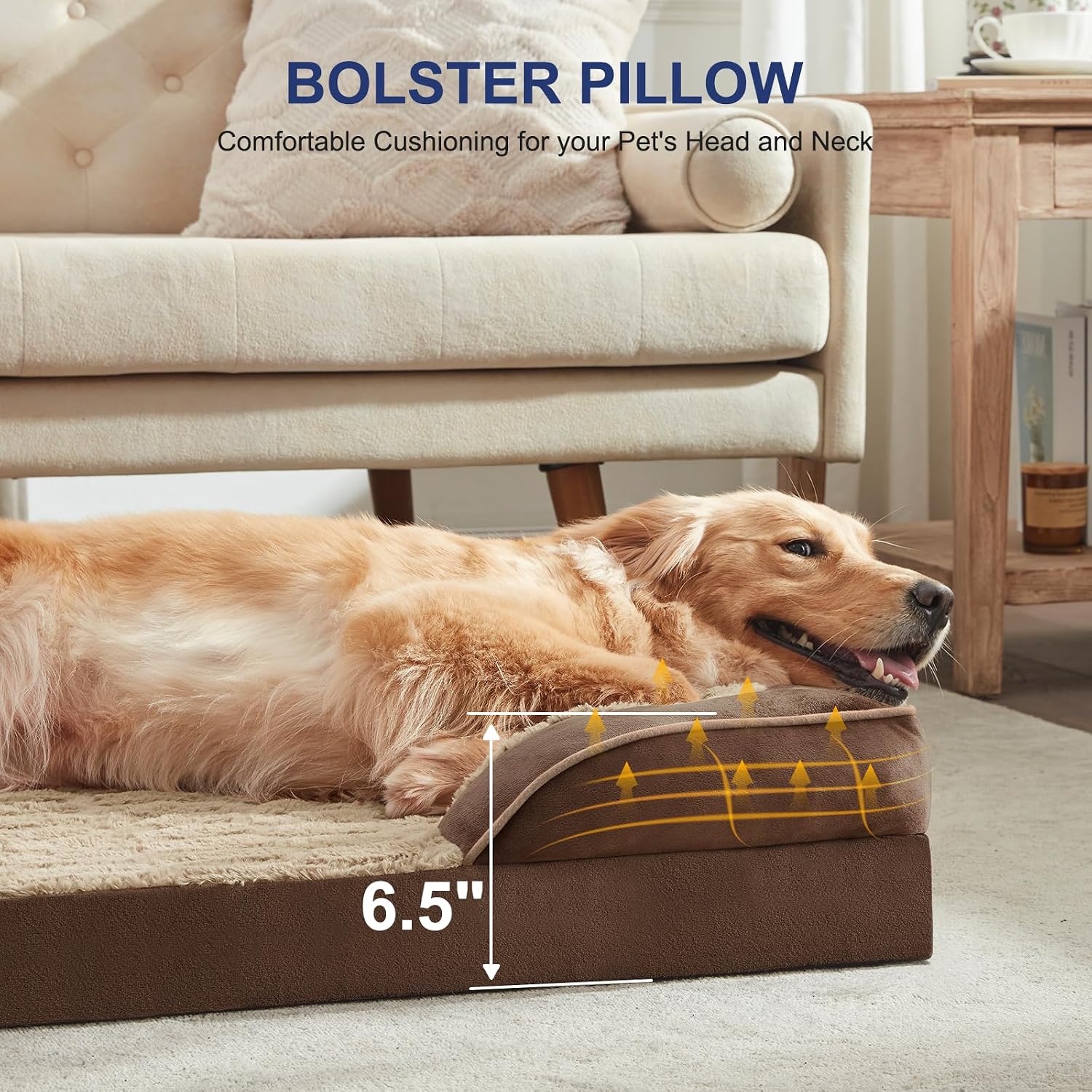 Detalle 2 de FURTIME Orthopedic Dog Bed, 28" x 23