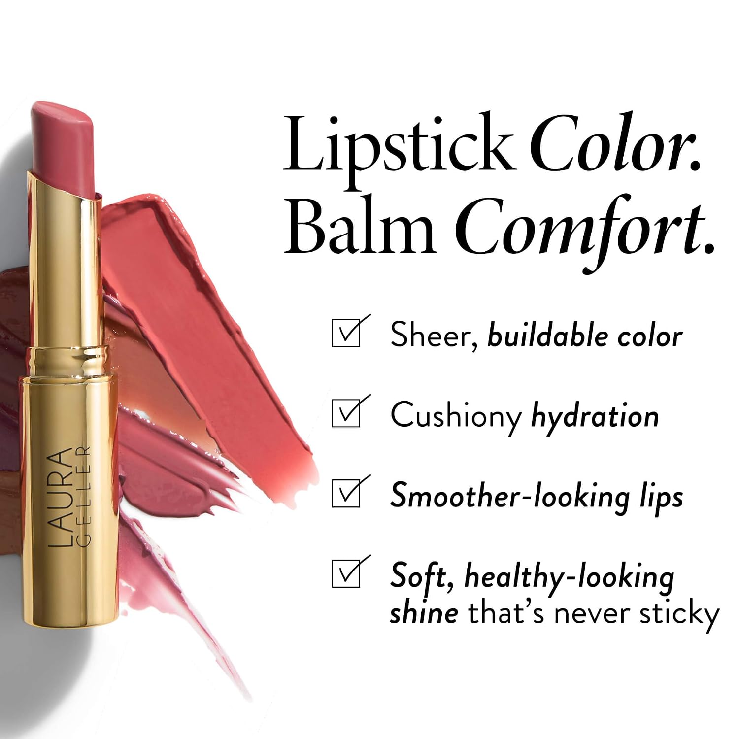 Detalle 2 de LAURA GELLER NEW YORK Jelly Balm Hydrating Lip Color Pink About It đź’„